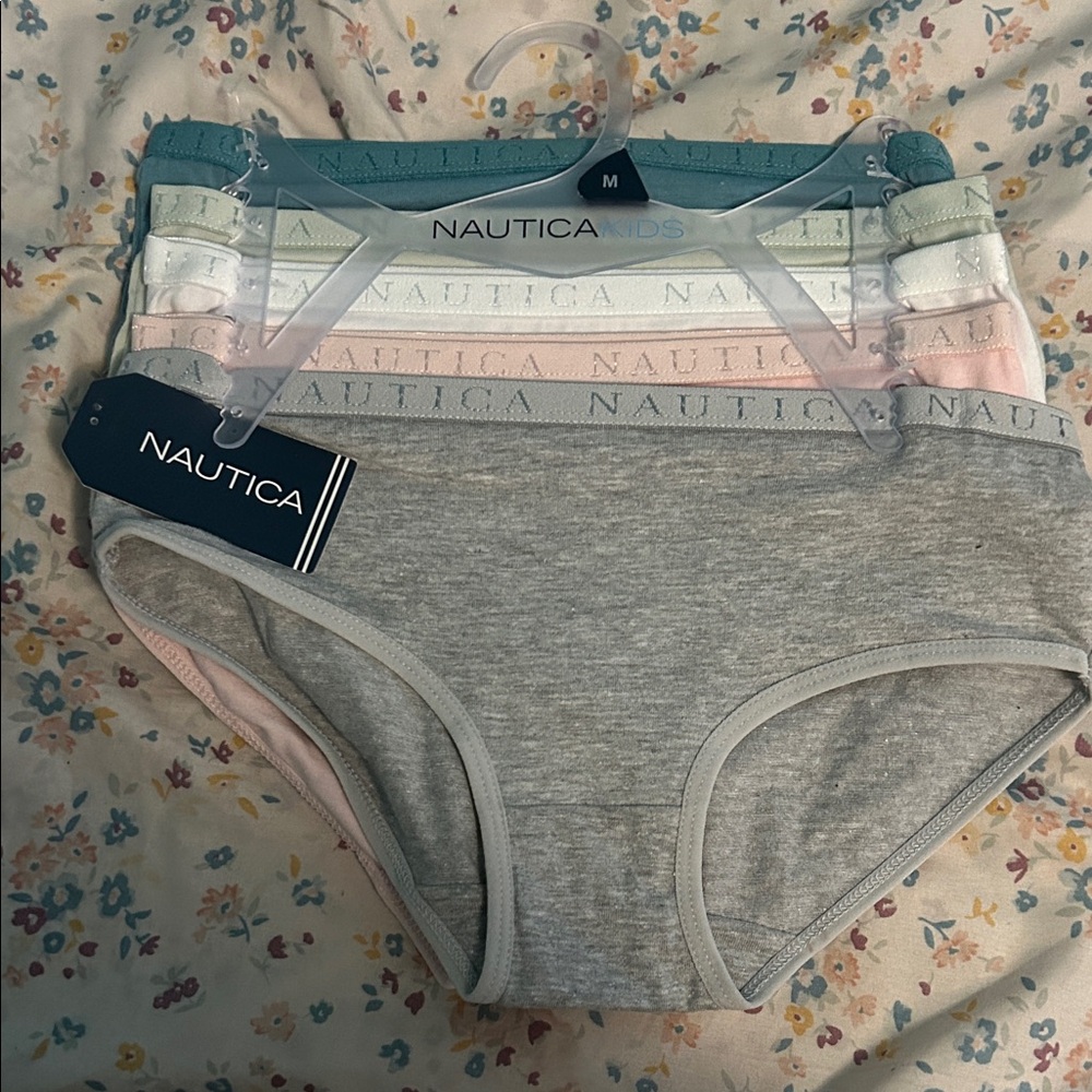 Nautica Women's Briefs Set - Gray, Pink, Blue, White